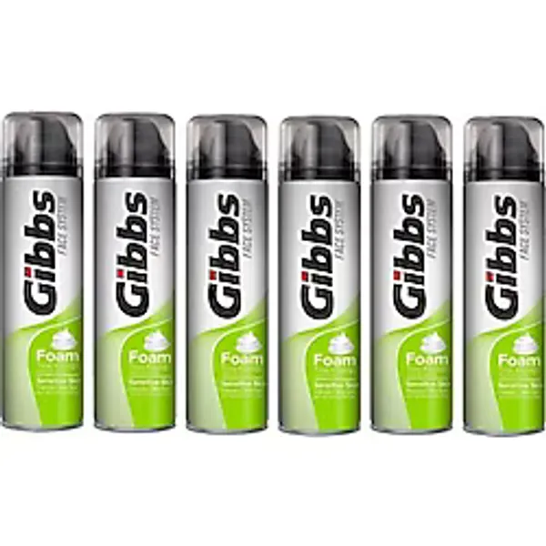 Gibbs Sensitive 200 ml 6 Adet Tıraş Köpüğü