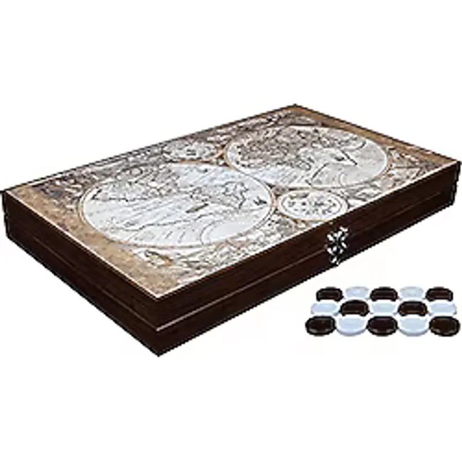 Gifthome Deri Tavla Antik Harita