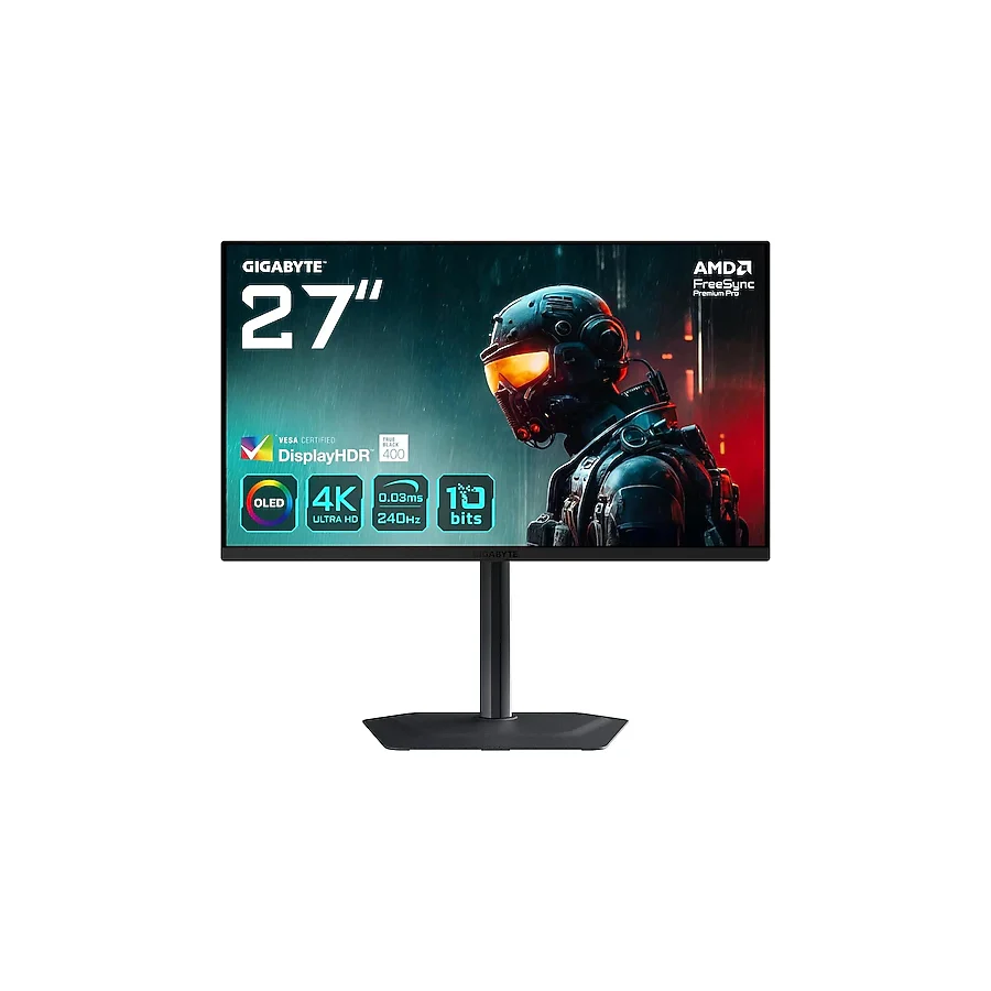 Gigabyte Aorus MO27U2 26.5" 0.03 ms 4K Pivot 240 Hz OLED Oyuncu Monitörü