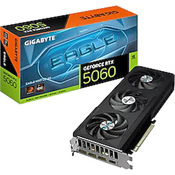 Gigabyte RTX 5060 Eagle Max OC 8G GV-N5060EAGLEMAX OC-8GD 128 Bit GDDR7 8 GB Ekran Kartı