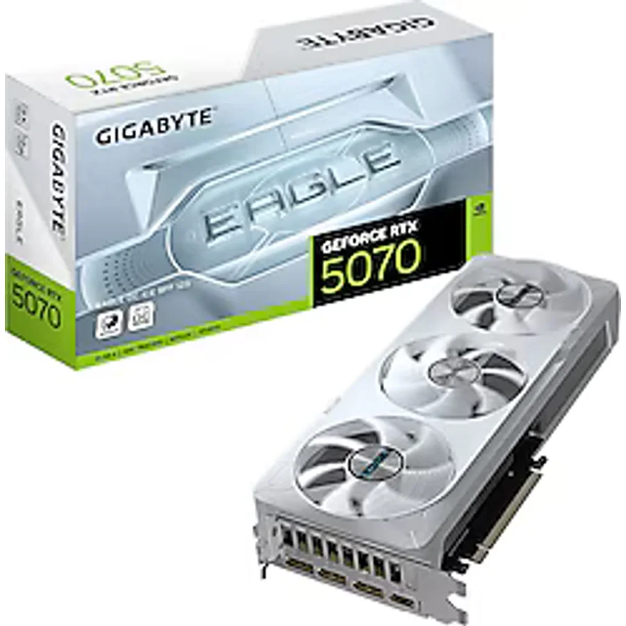 Gigabyte RTX 5070 Eagle OC Ice SFF 12G GV-N5070EAGLEOC ICE-12GD 192 Bit GDDR7 12 GB Ekran Kartı