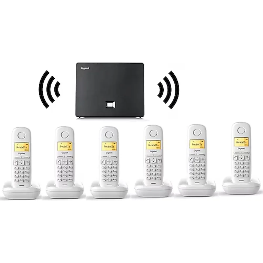 Gigaset 6 Dahili Dect Telsiz Kablosuz Telefon Santrali Beyaz