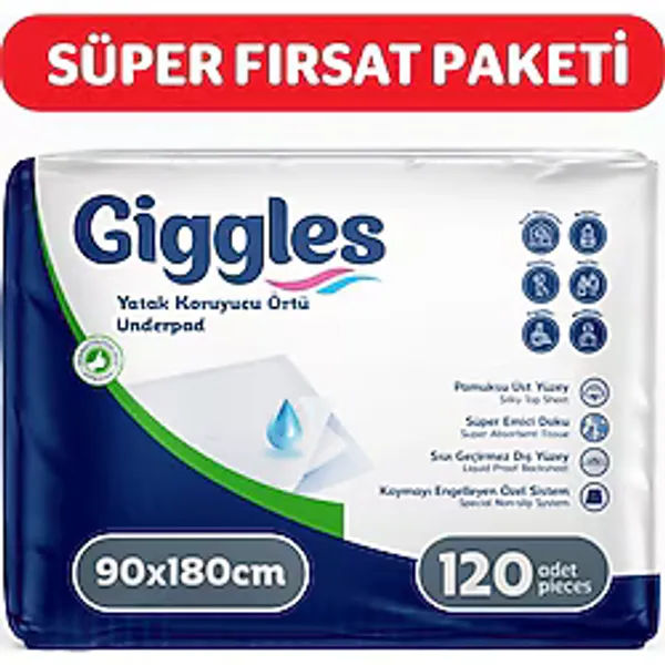 Giggles 90x180 cm 30'lu 4 Adet Yatak Koruyucu Örtü