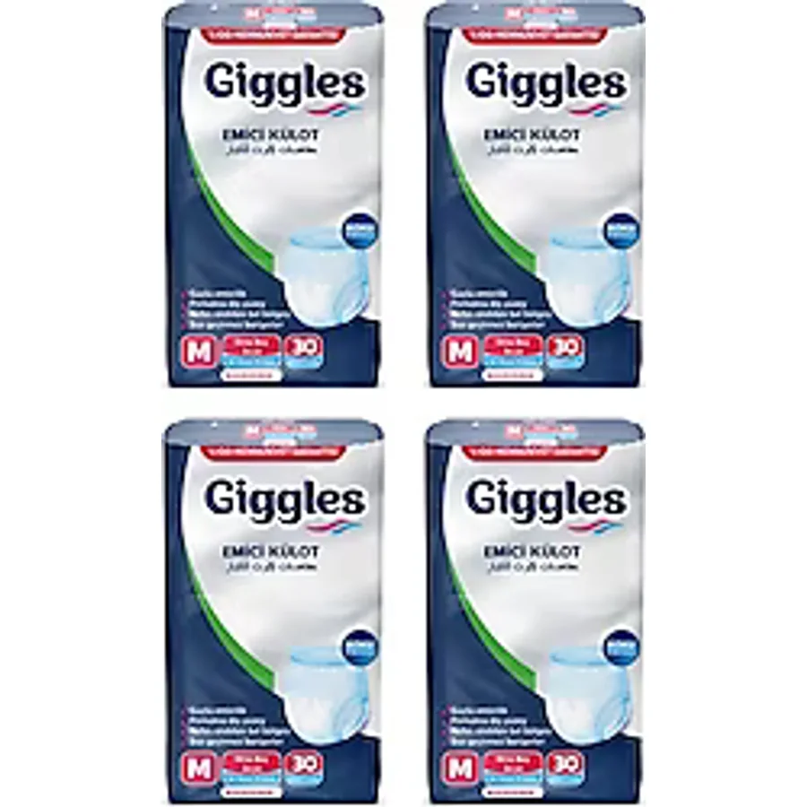 Giggles Emici Külot Orta Boy M 30'lu 4 Adet Hasta Bezi