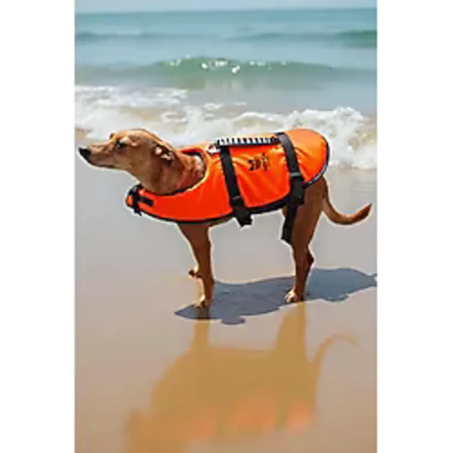 GILDRON Köpek Can Yeleği Pawsaver Kolay Kaldırma Tutamaklı Turuncu
