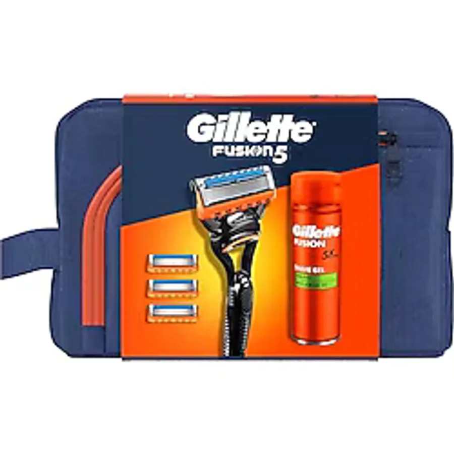 Gillette Fusion H+4 & Fusion Jel 200 ML & Çanta