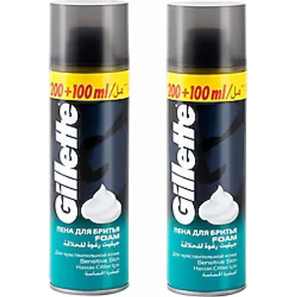 Gillette Hassas Ciltler 300 ml 2 Adet Tıraş Köpüğü