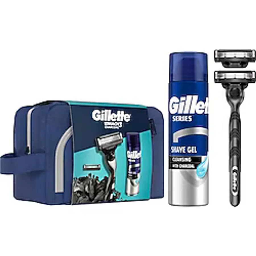 Gillette Mach3 Charcoal 2Up Charcoal Series Jel 200 ML Çanta