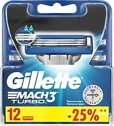 Gillette Mach3 Turbo 12'li Yedek Tıraş Bıçağı