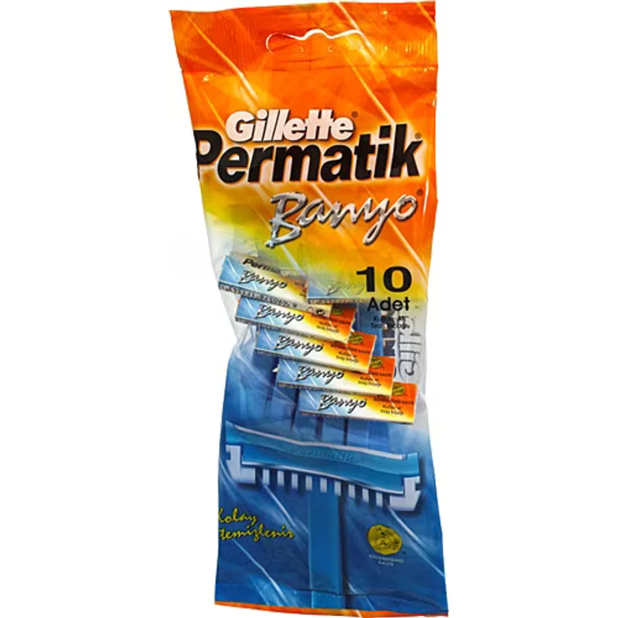Gillette Permatik Banyo Kullan At 10'lu Tıraş Bıçağı