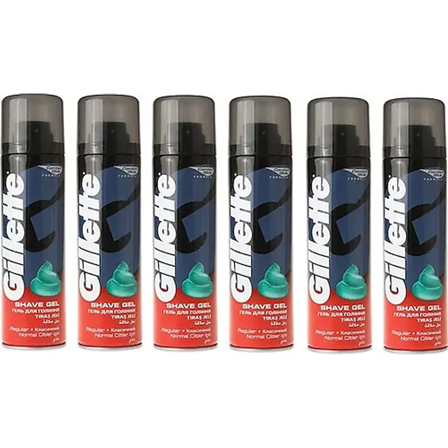 Gillette Regular 200 ml 6 Adet Tıraş Jeli