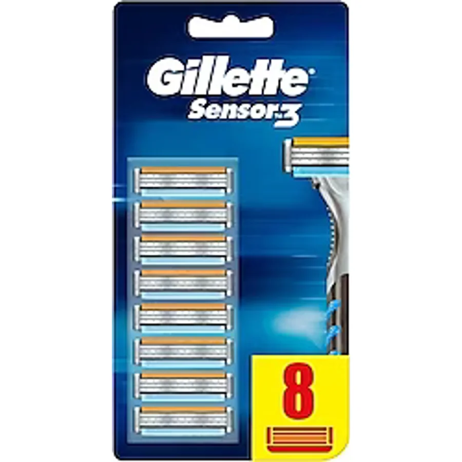 Gillette Sensor 3 8'li Yedek Tıraş Bıçağı
