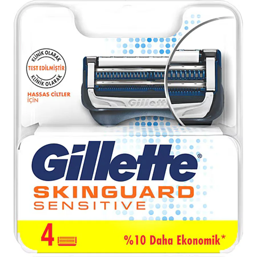 Gillette Skinguard Sensitive 4'lü Yedek Tıraş Bıçağı
