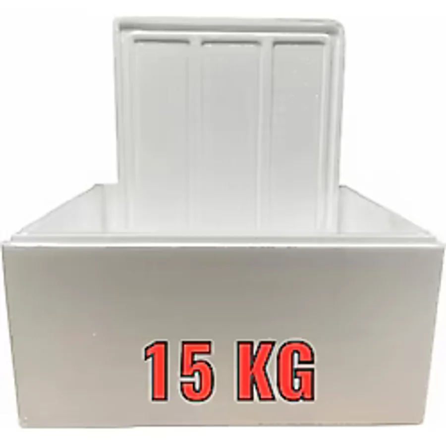Gimat Ambalaj Strafor Köpük Kutu 15 Lt (Içten: 45,5X35,4X21 Cm) 15LT - Beyaz