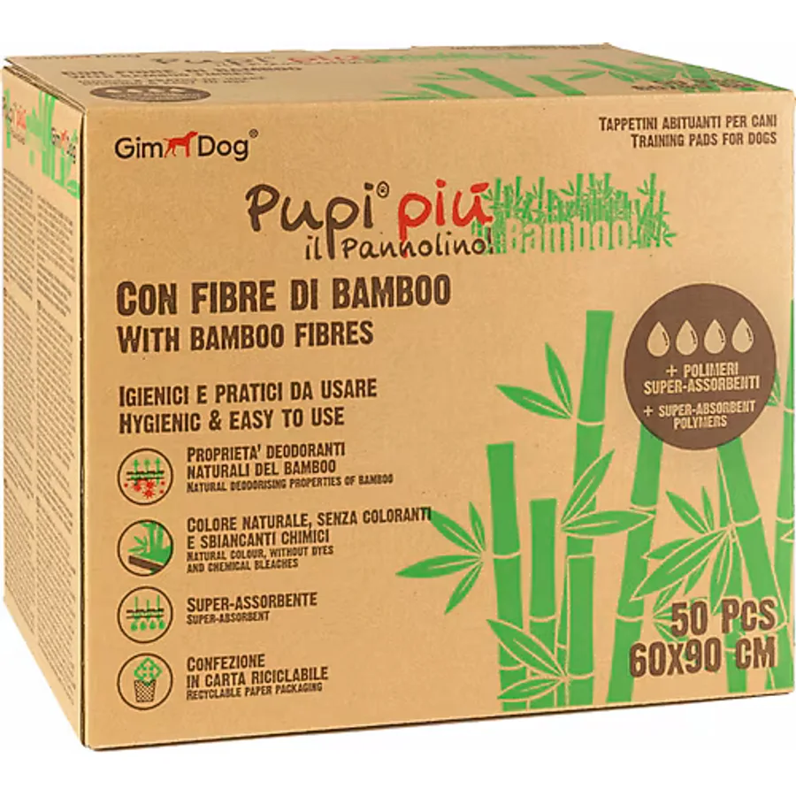 Gimdog Pupi Piu 60x90 cm 50'li Bambu Köpek Çiş Pedi