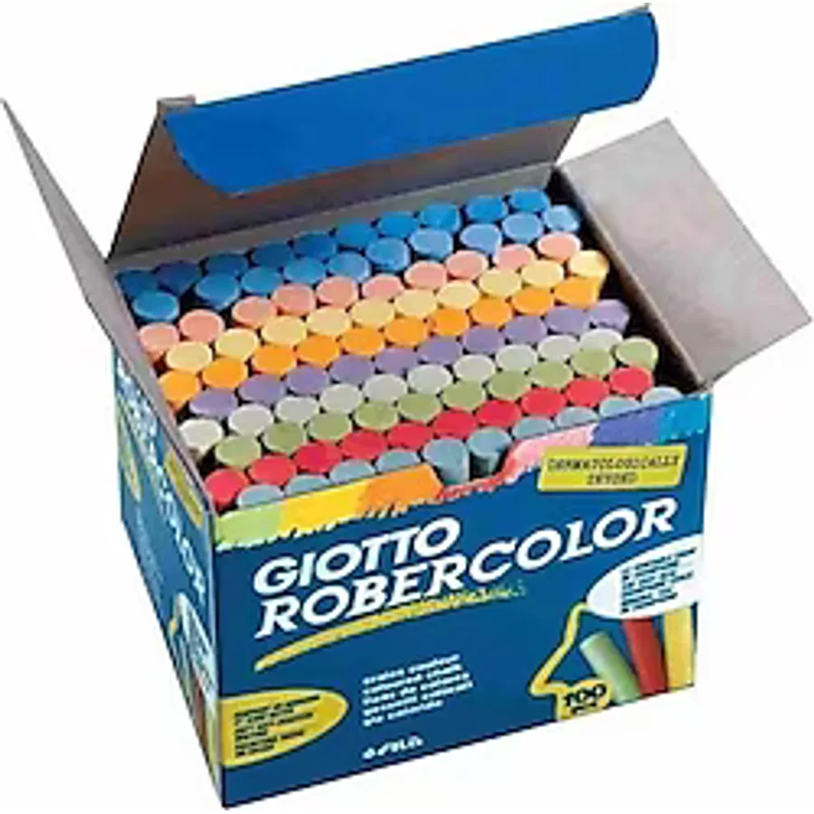 Giotto Robercolor Tozsuz 100'lü Renkli Tebeşir