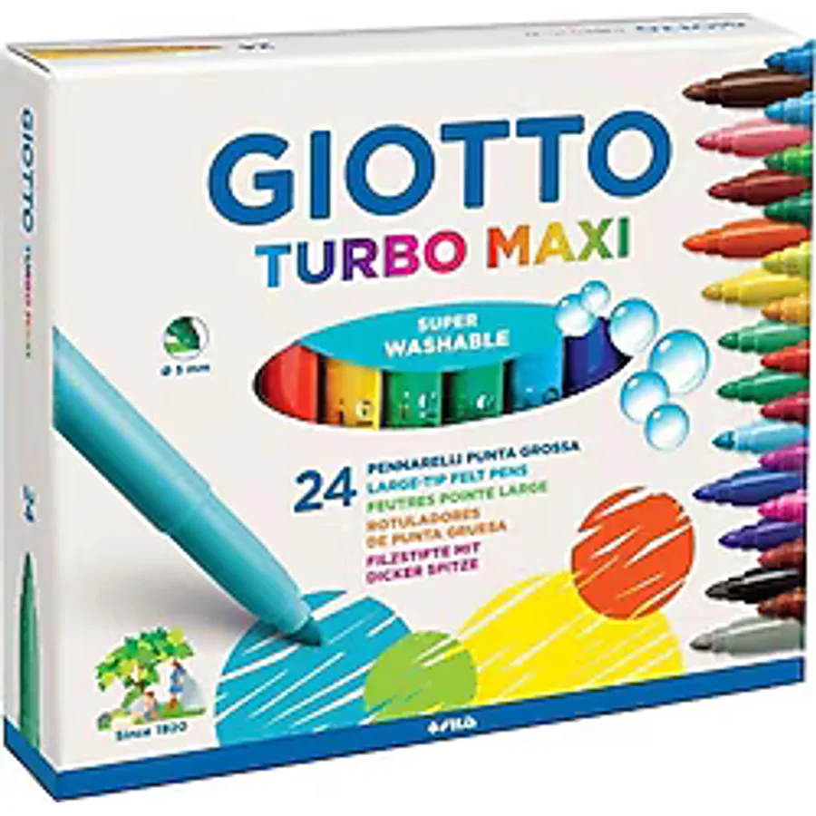 Giotto Turbo Maxi 24'lü Keçeli Kalem Seti