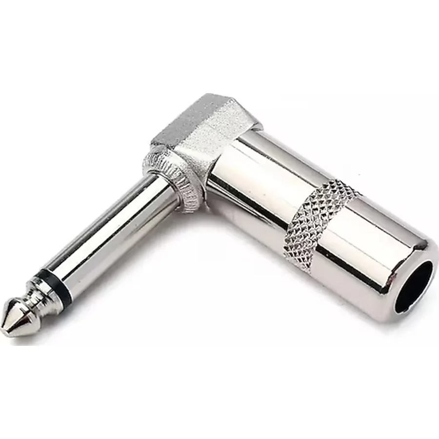 GİTAR JACK 6.3 MM MONO L TİP METAL JACK
