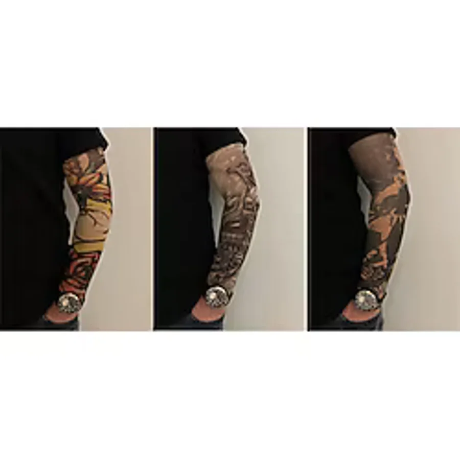 Giyilebilir Dövme 3 Çift 6 Adet Kol Çorap Dövmesi Sleeve Tattoo Set24