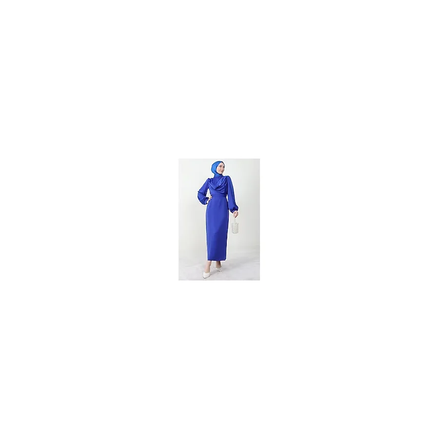 Giza Store Naz Tesettür Abiye Elbise Saks - 42