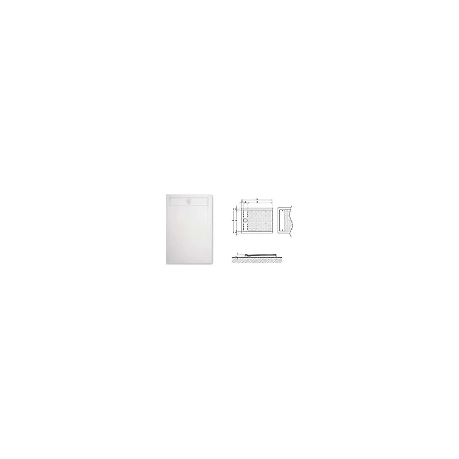 Gizli Sifonlu Flat Duş Tekneleri 90x140