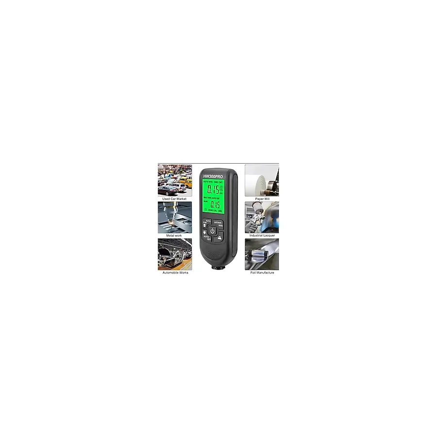 Gjob HW-300PRO Mercedes İçin Araba Boya Kalınlık Ölçüm Cihazı Cihazı Pil Hariçdir