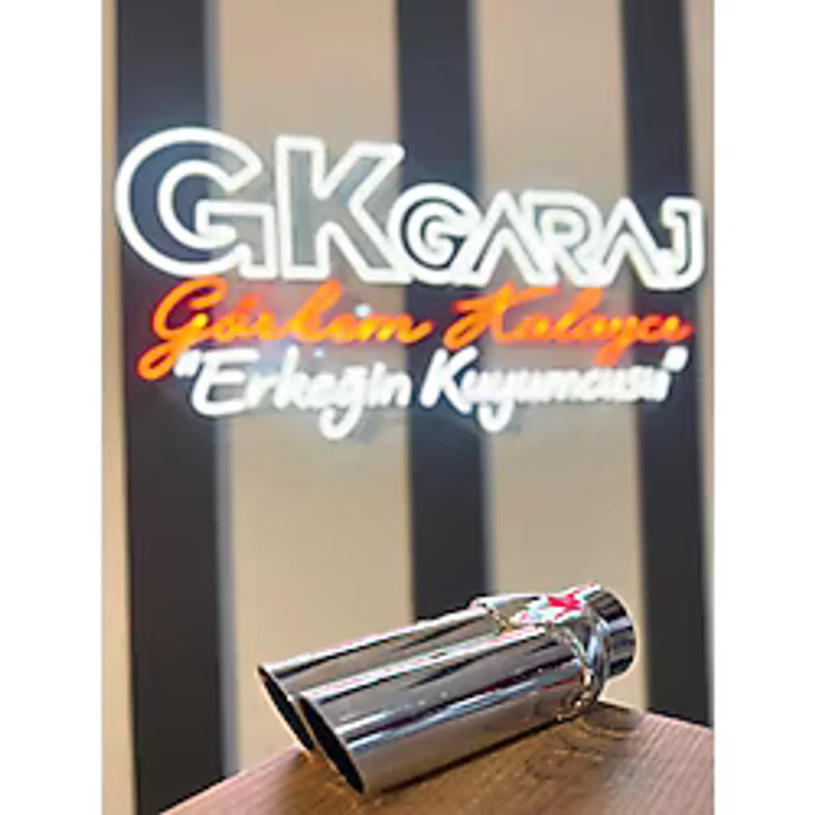 GK GARAJ ÇİFTLİ KROM PASLANMAZ EGZOZ UCU
