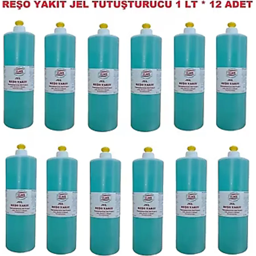 Glace Reşo Jel Yakıt Mangal Soba Şönine Tutuşturucu 1 Lt x 12 Adet