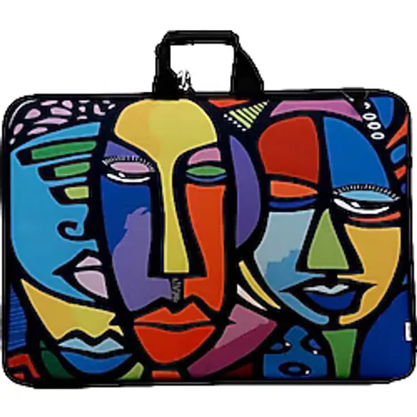 Glanart Askılı Fermuarlı 35 x 50 cm Resim Çantası Su Geçirmez Ketenli Kumaş 35 x 50 cm Proje Çantası