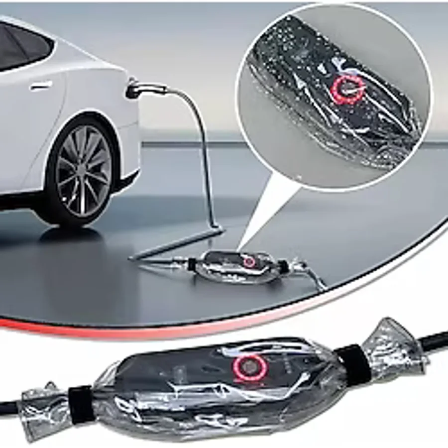 Glanz Elektrikli Araç Şarj Adaptör Yağmur Koruma Brandası, EV Şarj Adaptör Koruyucu 45 - 23cm