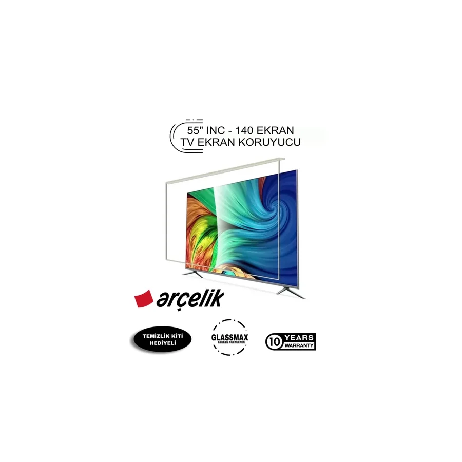 Glassmax Arçelik 55" Inç 140 Ekran Tv Ekran Koruyucu