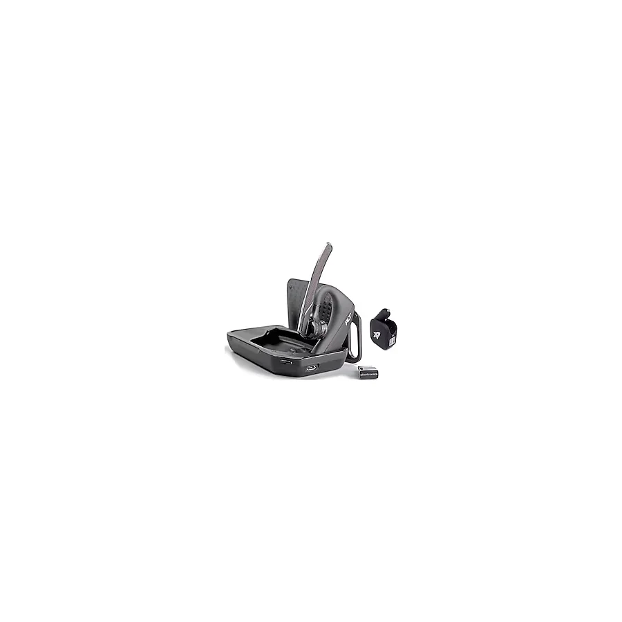 Global Teck Worldwide Plantronics Voyager 5200-UC Bluetooth Kulaklık Paketi 206110-01 - Akıllı Telefonlar, PC, iOS, Mac, Softphones için, Tabletler 2 portlu USB Şarj Cihazı içerir - Araç/Ev