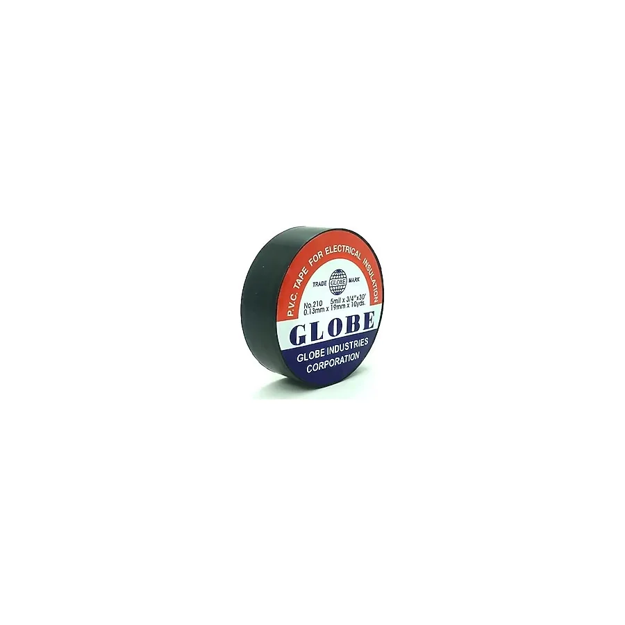 GLOBE IZOLE BANT SİYAH ELEKTRİK BANDI 19 MM x 10 METRE 1 ADET Marka : GLOBE