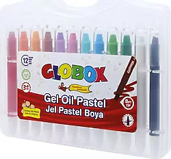 Globox Çevirmeli 12'li Jel Pastel Boya