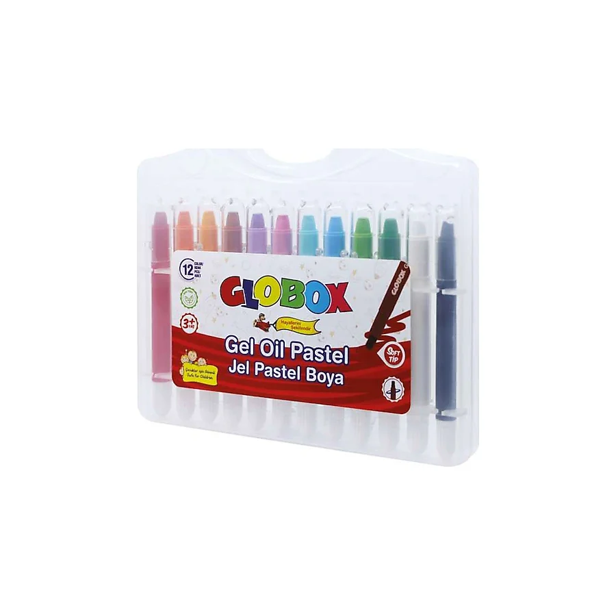 Globox Çevirmeli 12'li Jel Pastel Boya