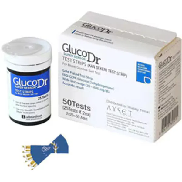 GlucoDr 50'li Şeker Ölçüm Stribi