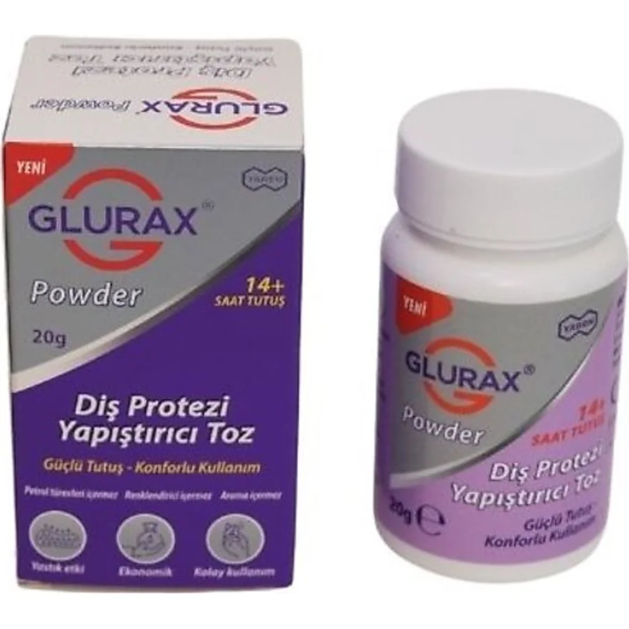 Glurax Powder, Diş Protezi Yapıştırıcı Toz