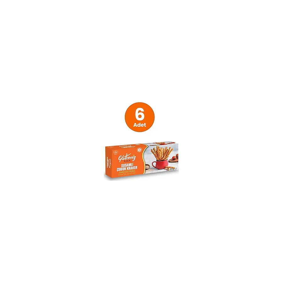 Glutensiz Ada Glutensiz Susamlı Çubuk Kraker 105 gr (6 ADET)