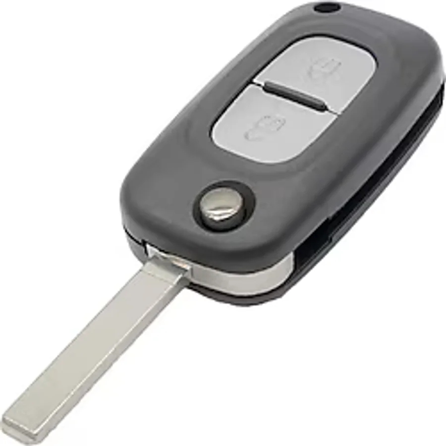 GMA KEYS Clio 3 Sustalı 2 Buton Araba Kumanda Boş Kap Otomobil Anahtar Kabı 1.ci Kalite