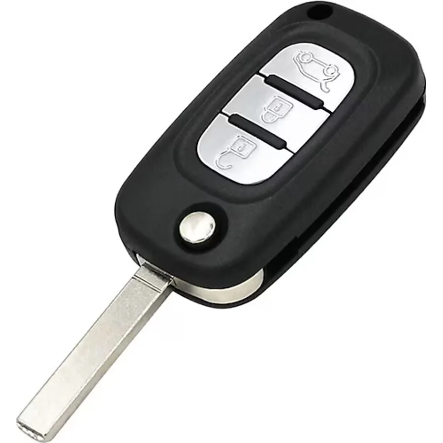 GMA KEYS Fluence Megane3 3 Buton Araba Kumanda Boş Kap Oto Anahtar Kabı 1.ci Kalite