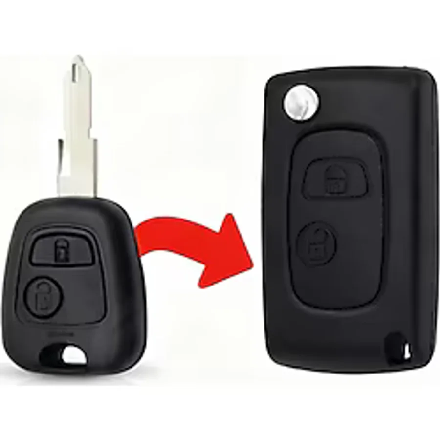 GMA KEYS Peugeot 107 207 307 407 106 206 306 406 Yale Dönüşüm Çevirici Kumanda Kabı