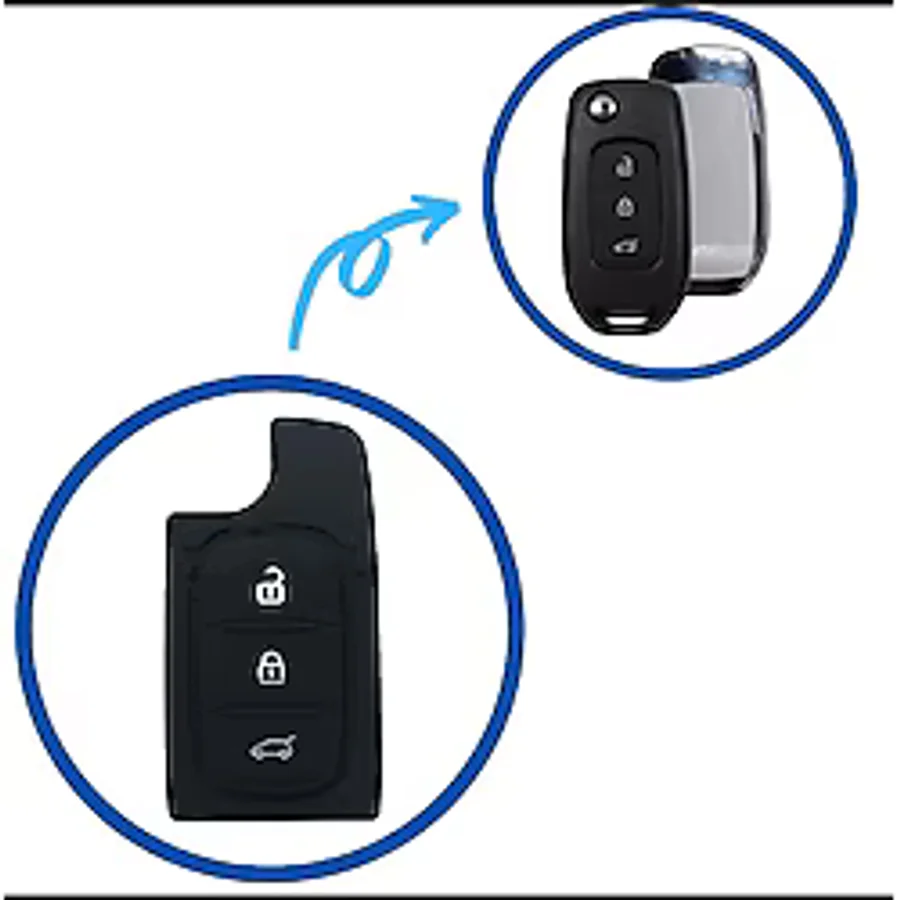 GMA KEYS Taliant Express Symbol Oto Kumanda Kabı İçin Plastik Tuş Takımı 3 Tuşlu