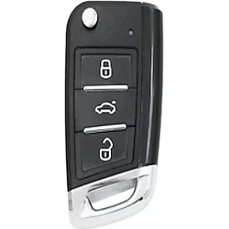 GMA KEYS Universal Yeni Sustalı 3 Butonlu Akıllı Kodlanabilir Oto Kumanda Golf Tipi (433 Mhz)