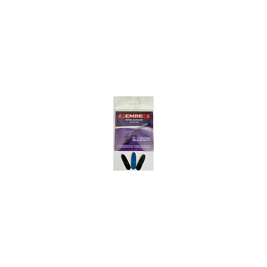 GMC MUSIC STORE Emre 0.22mm Çelik - İpek Bamlı Uzun Sap Bağlama Teli - Mızrap Hediyeli
