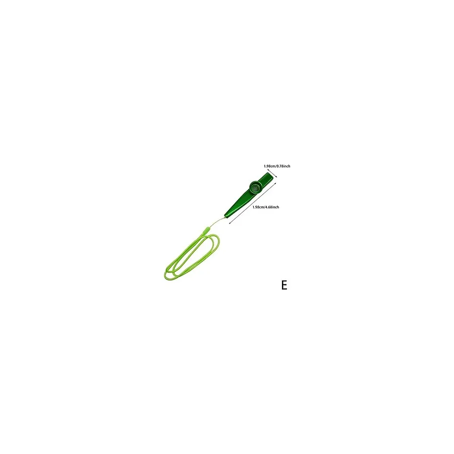 GMC MUSIC STORE Gmc Boyun Askı Ipli Metal Kazoo - Yeşil
