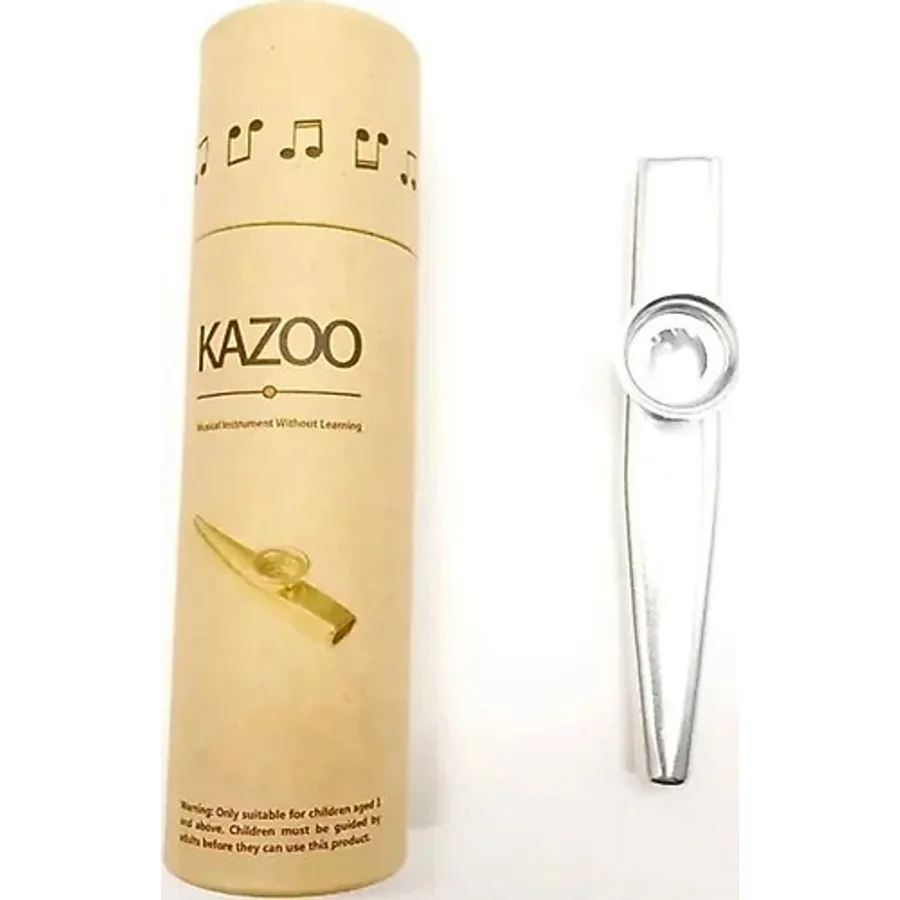GMC MUSIC STORE Gmc Kutulu Gri Renk Metal Kazoo