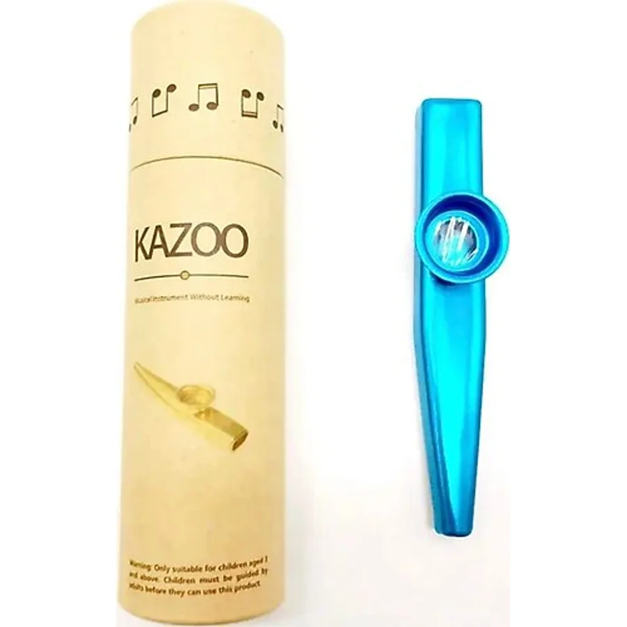 GMC MUSIC STORE Gmc Kutulu Mavi Renk Metal Kazoo