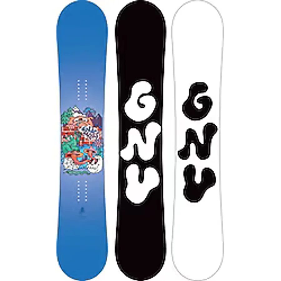 Gnu Recess 2025 K Çocuk Snowboard Bağlama Seti - 100 cm - Mavi