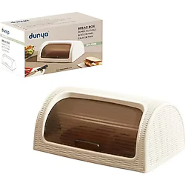 Go İthalat KAR BEYAZ EKMEK DOLABI KUTULU SÜRGÜLÜ KAPAK 420X274X180MM (5314)