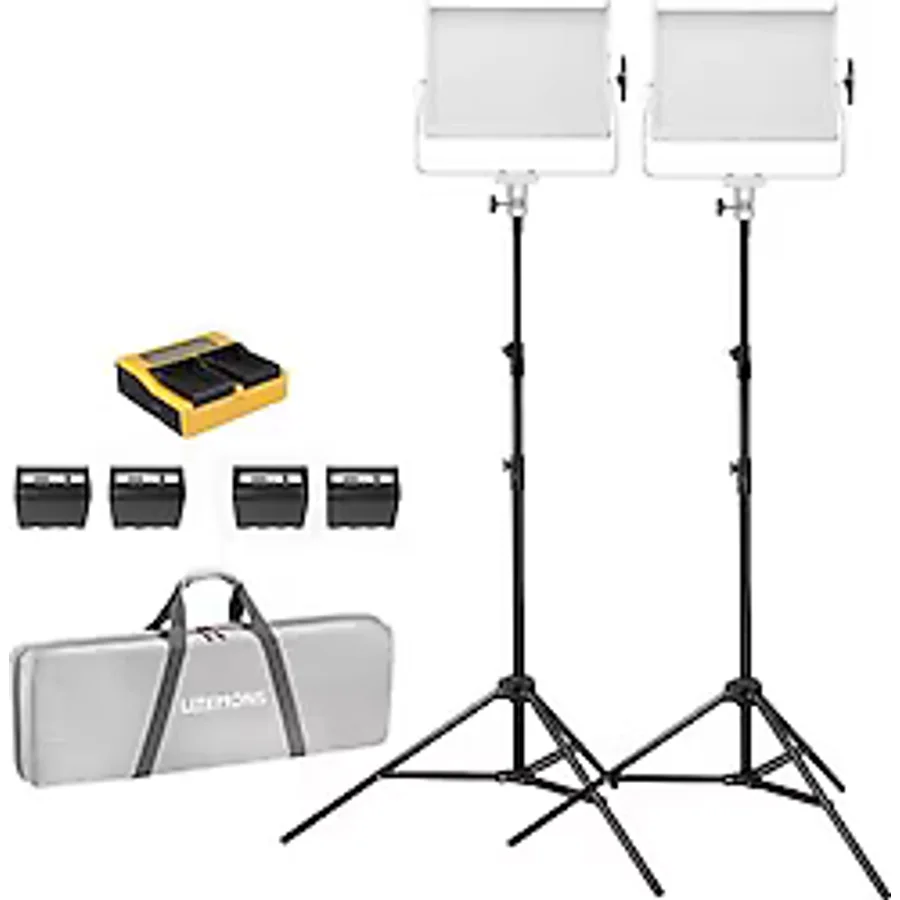 Godox LP600R K2 RGB 2'li Bataryalı Panel LED Işık Kiti